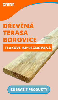 Dřevěná terasa borovice tlakově impregnovaná